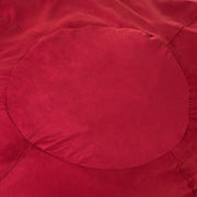 5-Foot Comfortable High-Density Shredded Foam Bean Bag Chair for Kids and Adults, with Removable Microsuede Cover, Ideal Reading and Bedroom Floor Lounge, Chinese Red Hallohomie