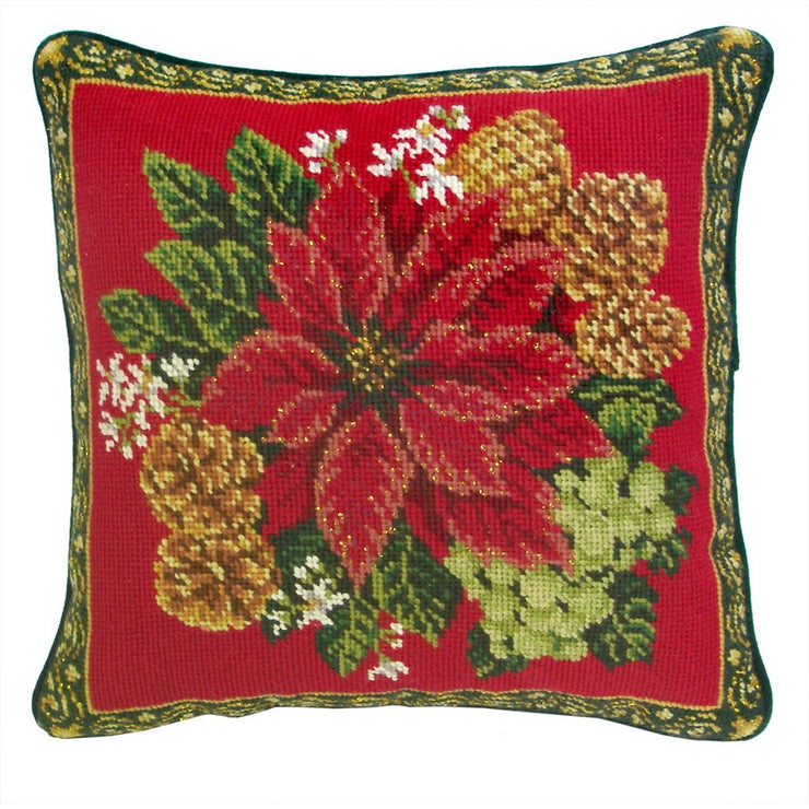 Poinsettia Pillow