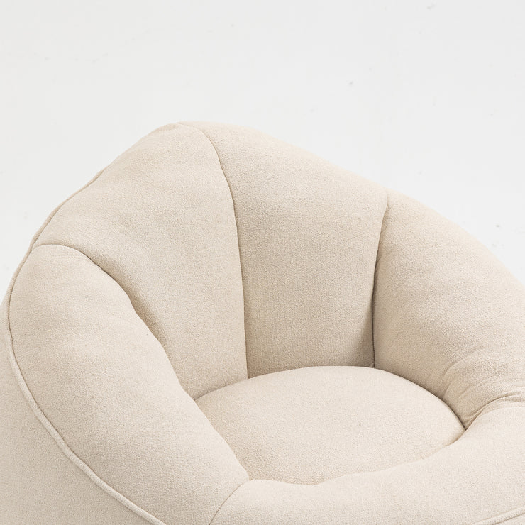 Bedding Bean Bag Sofa Chair High Pressure Foam Bean Bag Chair Adult Material with Padded Foam Padding Compressed Bean Bag With Footrest Hallohomie