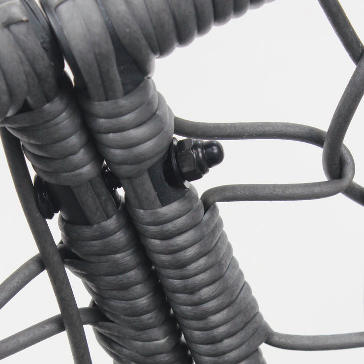 New Comming Outdoor Indoor PE wicker Swing Egg Chair Gray Color Hallohomie