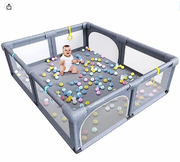 سياج لعب XL للأطفال مع بوابة 150×180 سم