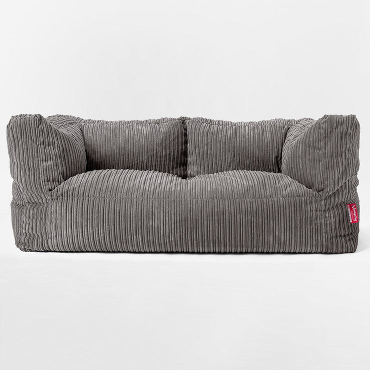 The Albert Sofa Bean Bag Cord Graphite Grey Hallohomie