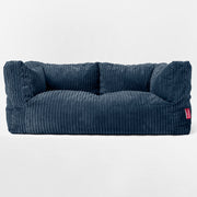 The Albert Sofa Bean Bag Cord Navy Blue Hallohomie