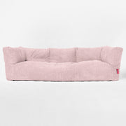The Albert Sofa Bean Bag Cord Blush Pink Hallohomie