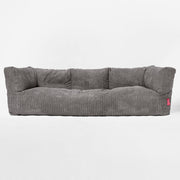 The Albert Sofa Bean Bag Cord Graphite Grey Hallohomie