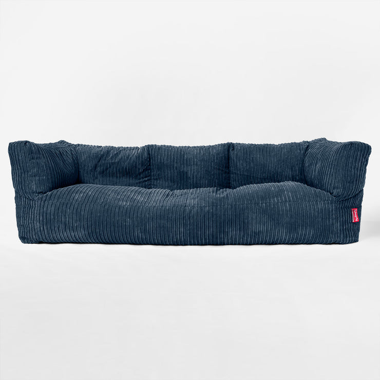 The Albert Sofa Bean Bag Cord Navy Blue Hallohomie