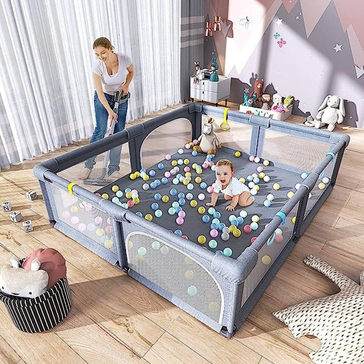 سياج لعب XL للأطفال مع بوابة 150×180 سم